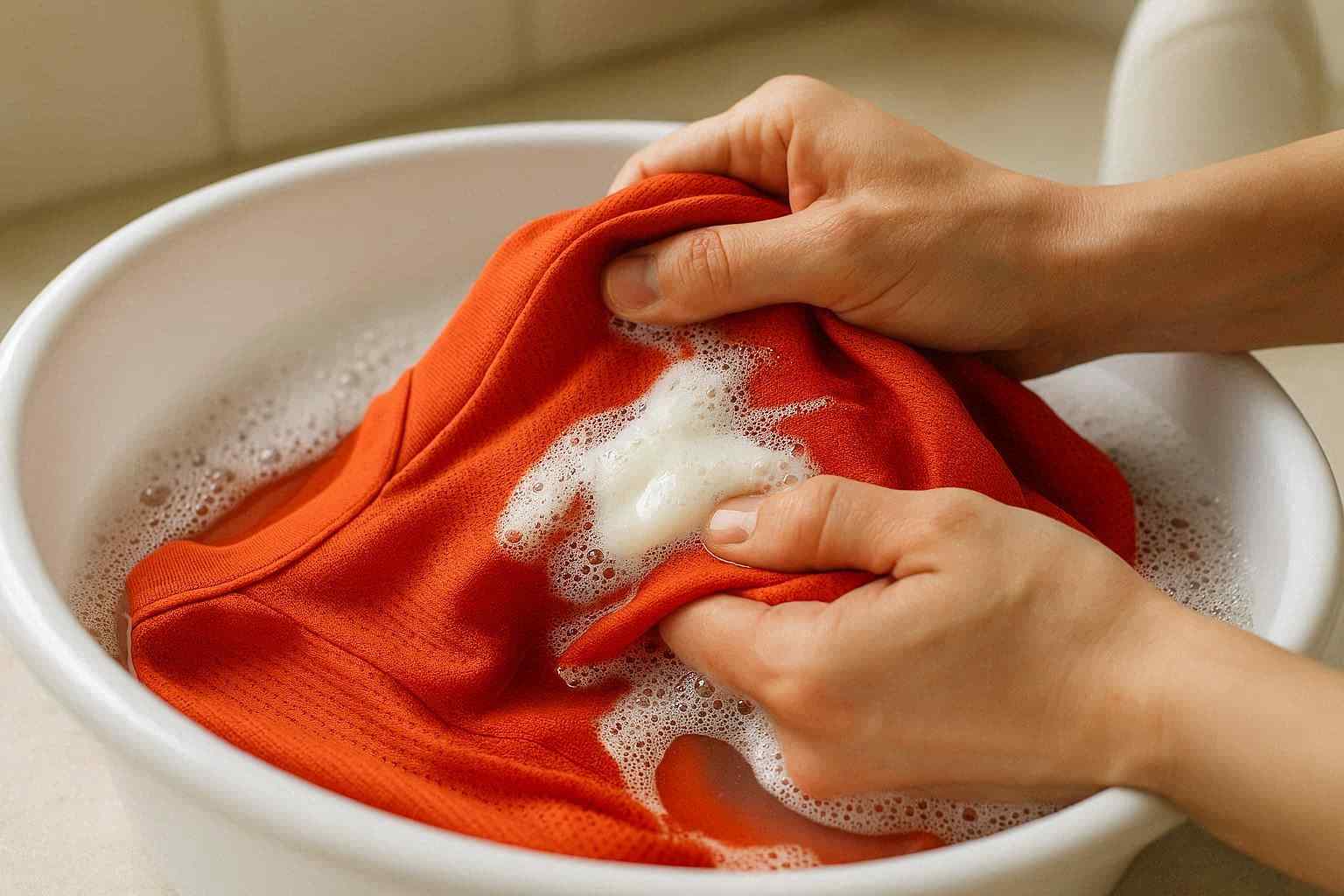 Deterjen terbaik untuk cuci jersey berbahan polyester agar warna cerah dan kain awet