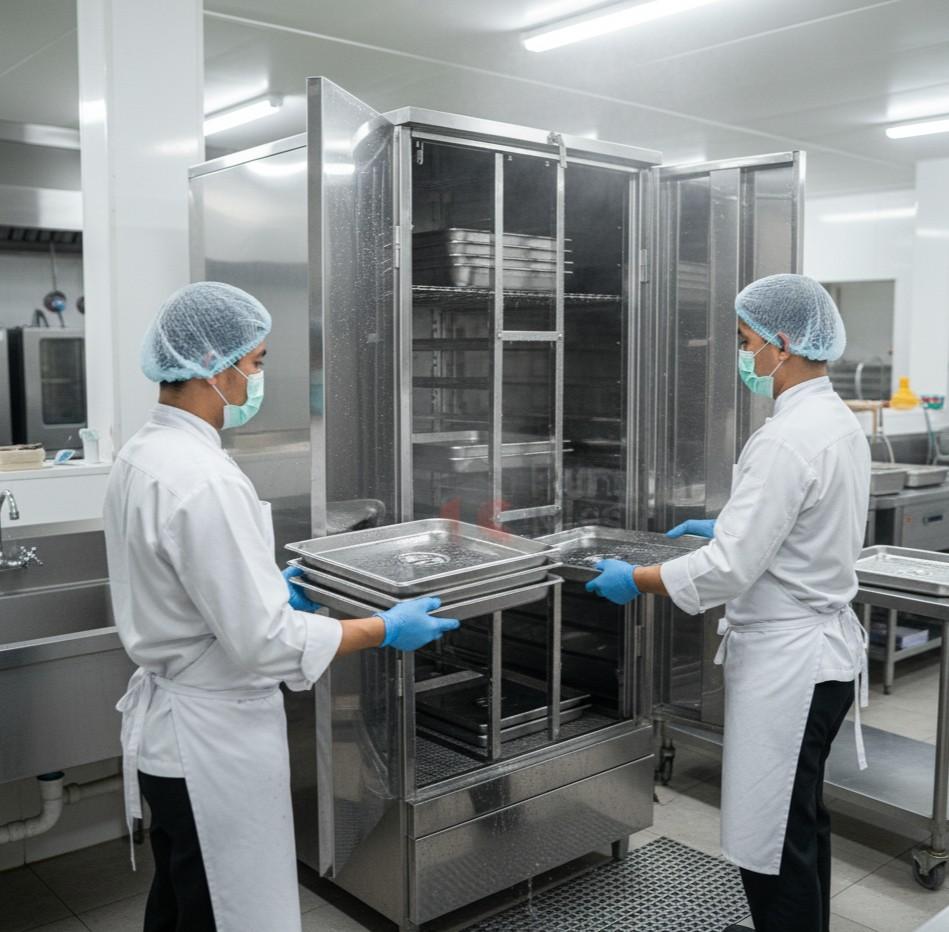 mesin pengering foodtray kapasitas besar